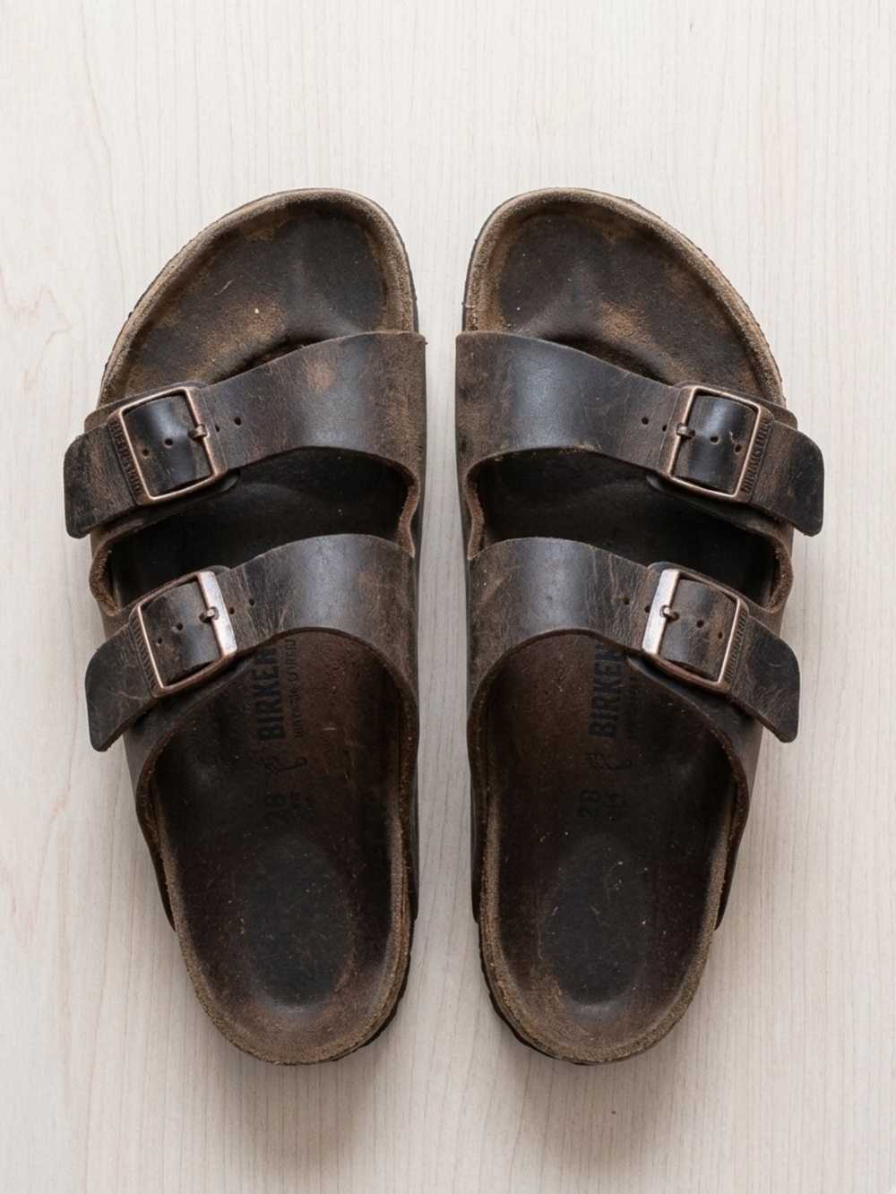 Birkenstock Arizona Two-Strap Sandals in Brown